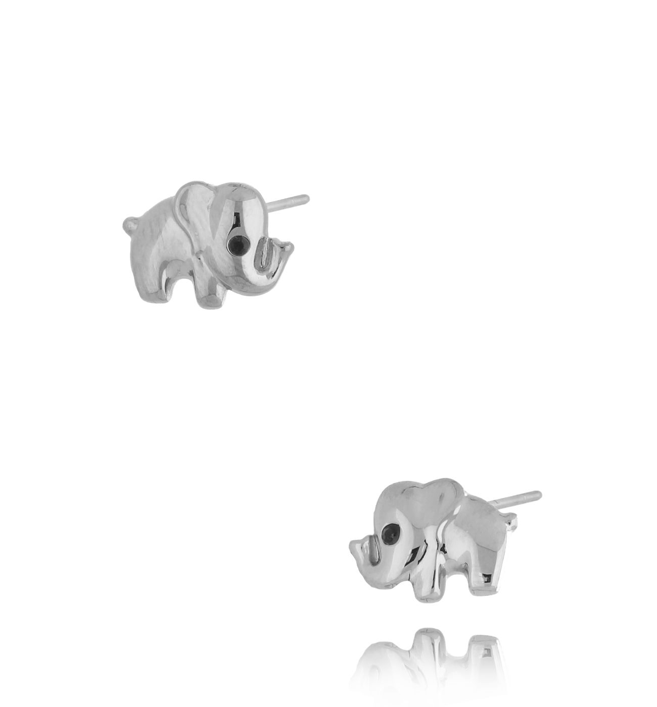 Kolczyki słoniki srebrne Dumbo - By Dziubeka