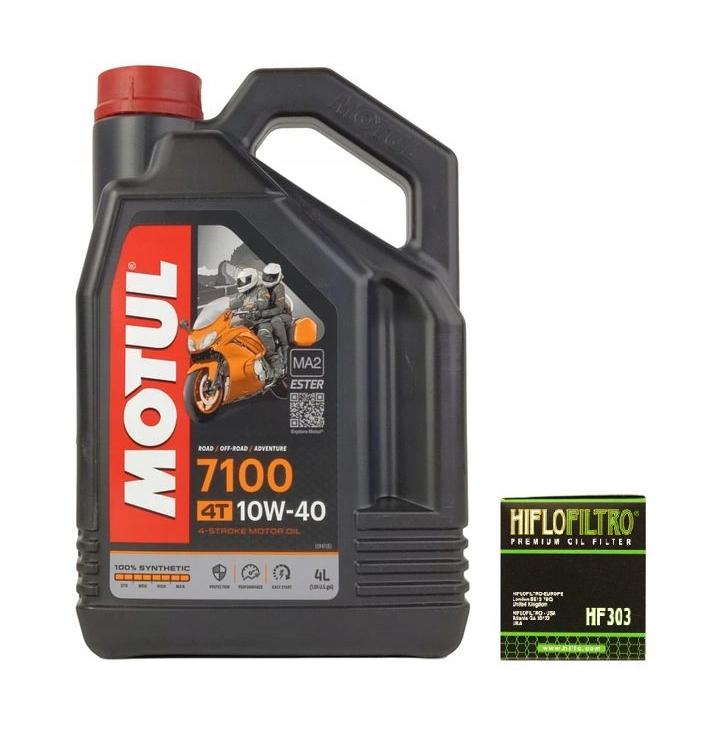 MOTUL 7100 4T 10W40 ESTER 4L + HIFLO - Petrostar
