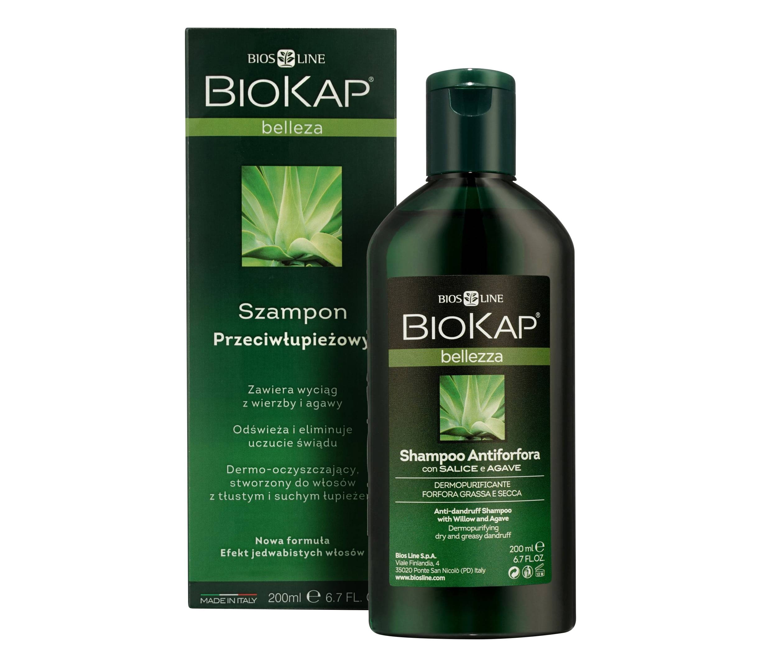 Biokap Bellezza Szampon Przeciwłupieżowy, 200ml