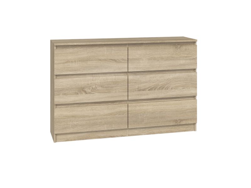 Komoda Topeshop Malwa M6 120 - Dąb Sonoma 30x120x75 cm 1 szt.