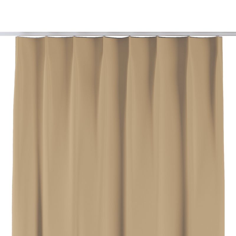 Zasłona na haczykach flex pojedynczych Dekoria 130x245 cm złocisty beż 1 szt.