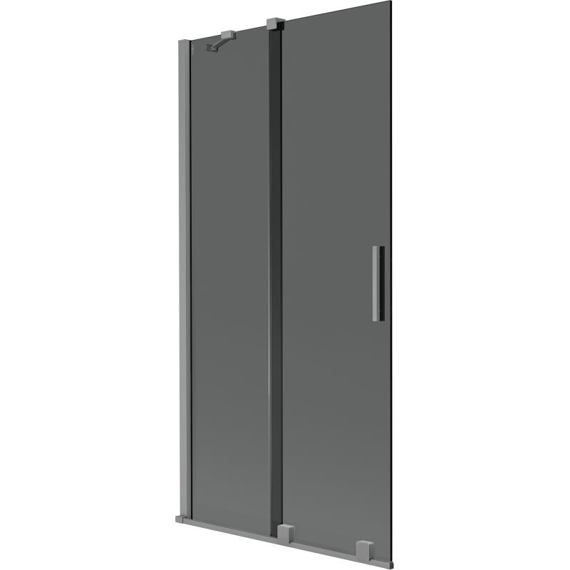 Parawan nawannowy rozsuwany Mexen Velar grafit 95x150 cm 1 szt.