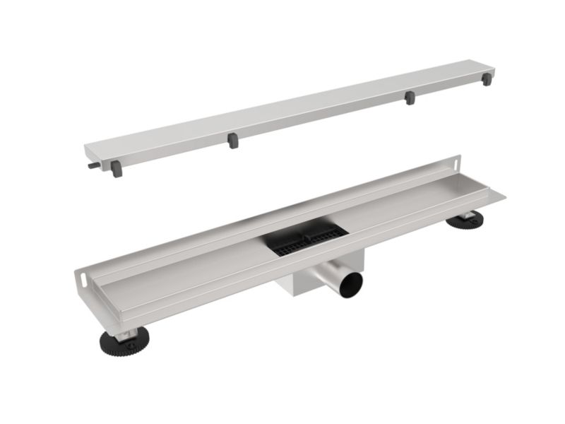 Odpływ liniowy przyścienny Purus 80 cm chrom