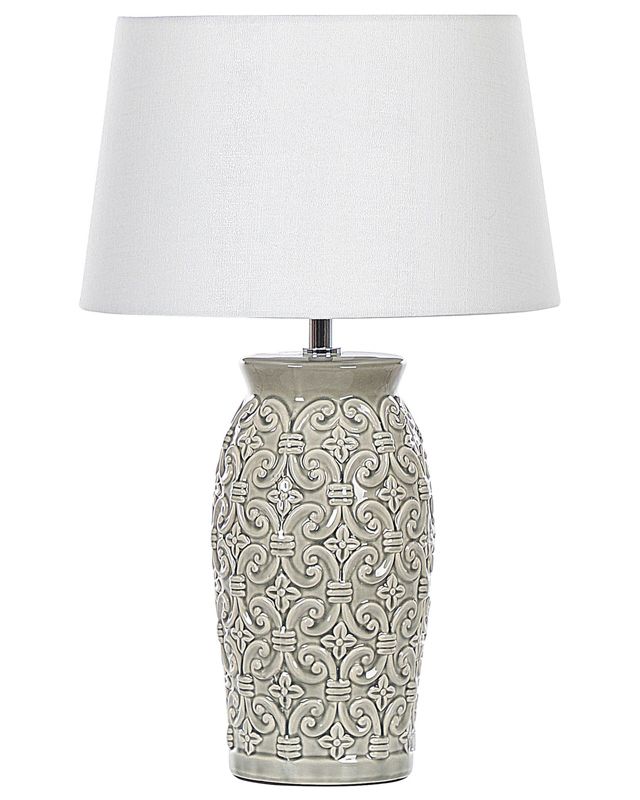 Lampa stołowa Khoper Ceramika Szary 1 szt.