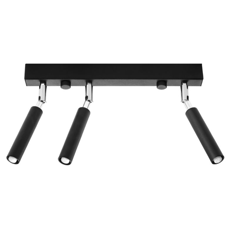 Plafon Sollux Lighting EYETECH 3 czarny 1 szt.