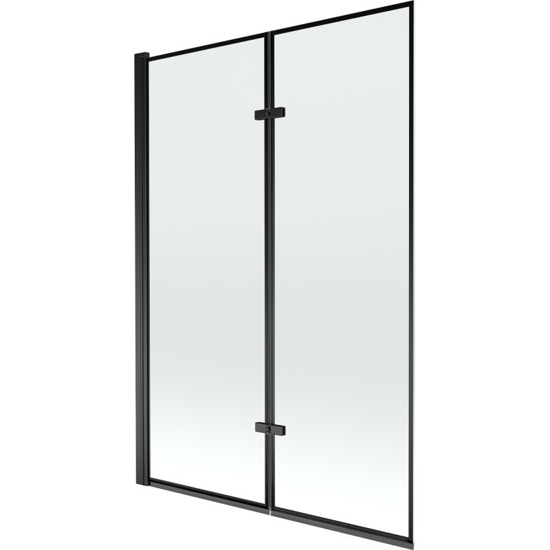 Parawan nawannowy 2-skrzydłowy Mexen Castor czarny wzór 120x150 cm 1 szt.