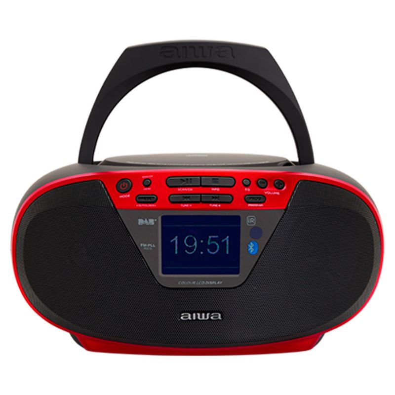 Boombox AIWA BBTU-500 DAB+/FM RDS/CD/USB/BT Czerwony 1szt.