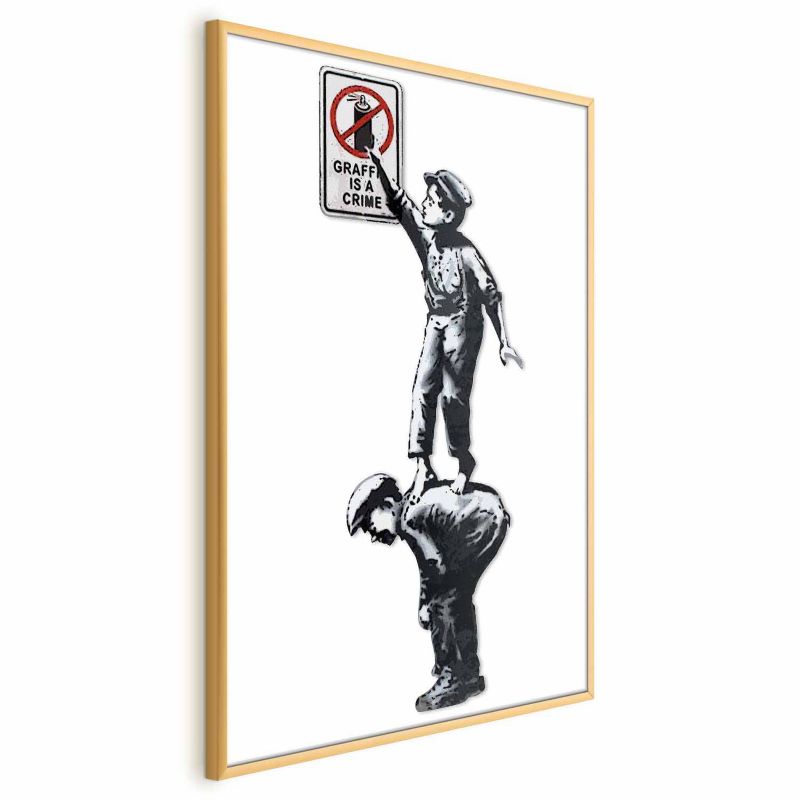 Plakat Artgeist Graffiti 21x30 cm z ramą złotą 1 szt