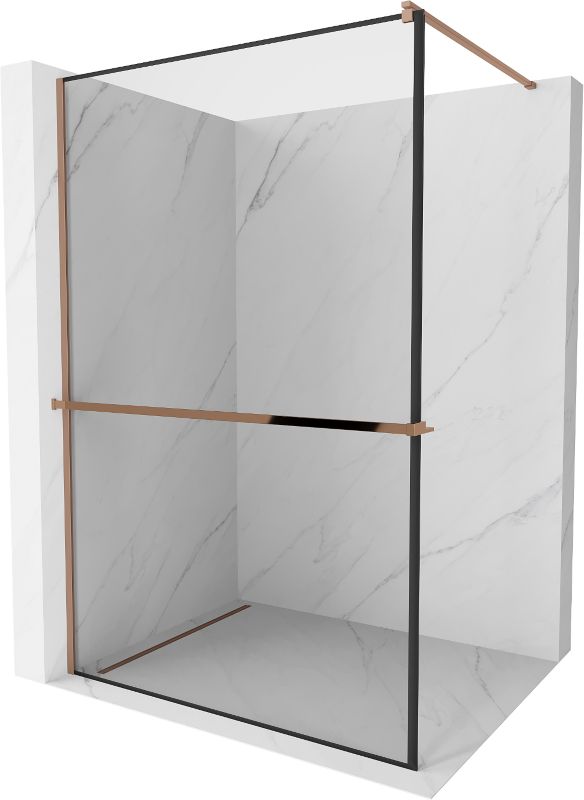 Ścianka prysznicowa Mexen Kioto+ czarny wzór 70x200 cm 800-070-121-60-70 1 szt.