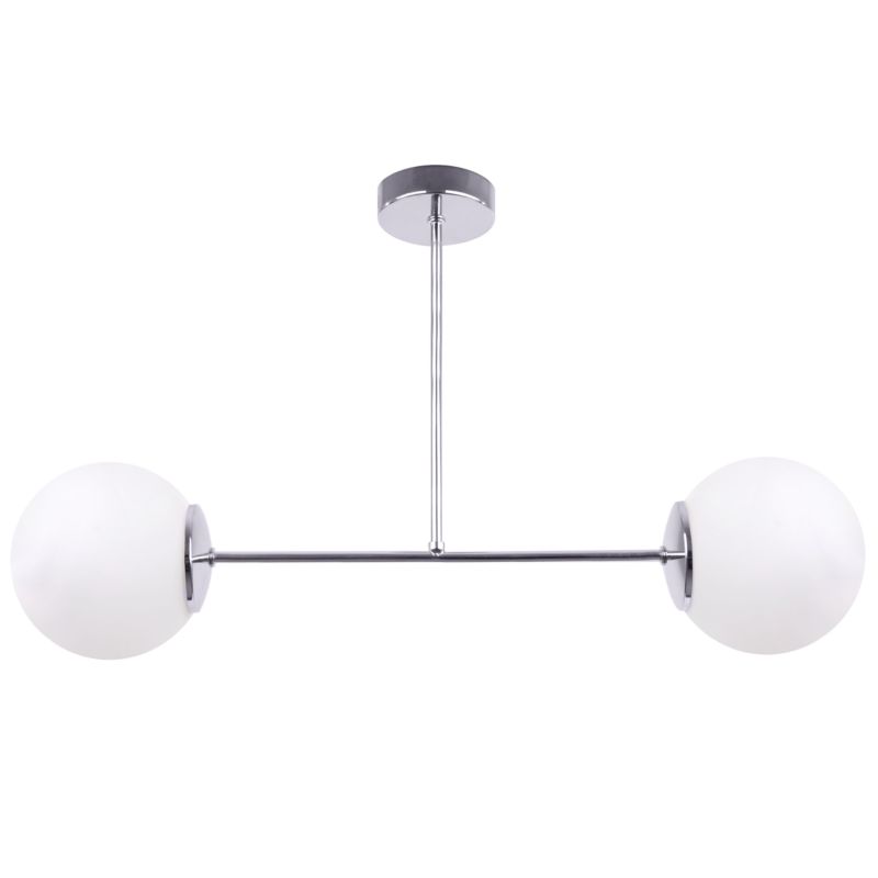 Lampa sufitowa wisząca Light Home LH Siena 2x E14 60W srebrny 1szt.