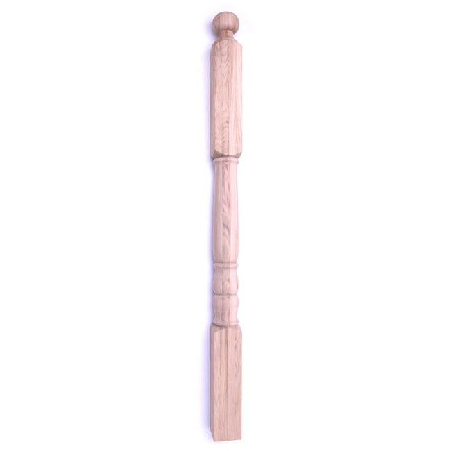 Słup dębowy Kornik wzór nr 7 75 x 75 x 1150 mm