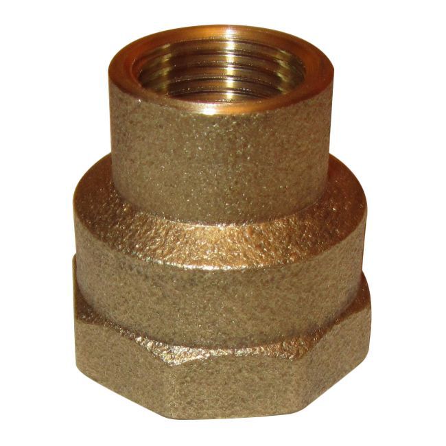 Mufa redukcyjna mosiądz gwint wewnętrzny / wewnętrzny 3/4" x 3/8"