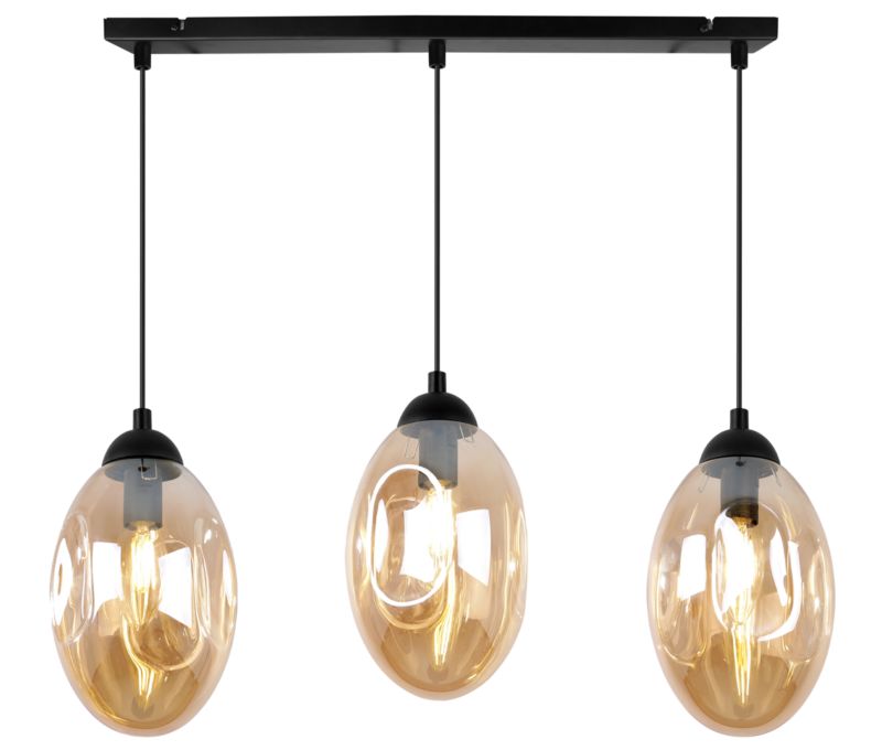 Lampa sufitowa wisząca Light Home LH Vigo 3x E14 60W miodowy 1szt.
