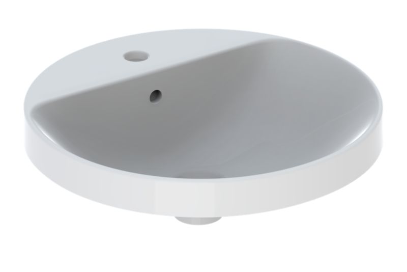 Umywalka wpuszczana Geberit Variform 48 cm okrągła biała