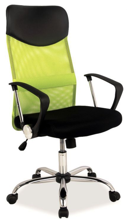 Fotel Signal biurowy Q-025 zielony/czarny 1 szt