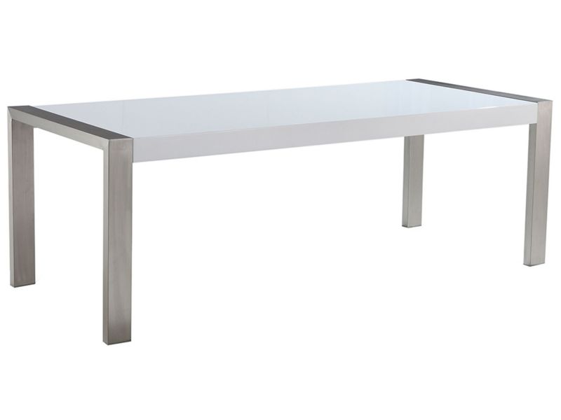 Stół do jadalni dla 8 osób Arctic 90 cm 220 cm Srebrny 1 szt.