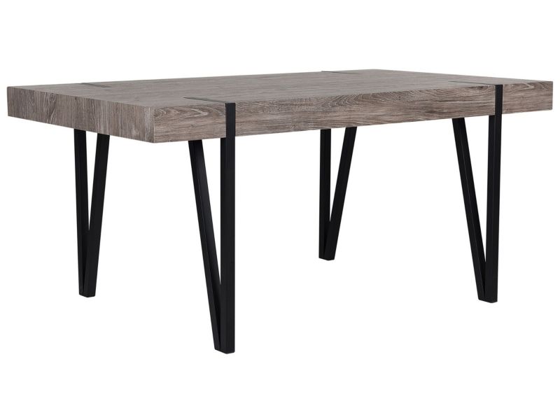 Stół do jadalni Adena 90 cm 180 cm Ciemne drewno 1 szt.