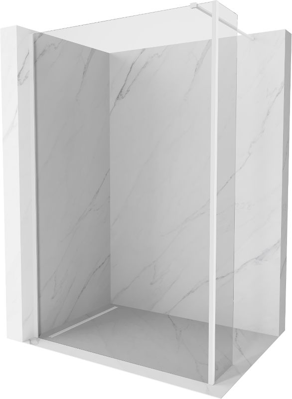 Ścianka prysznicowa Mexen Kioto transparent biały 105x30 cm 1 szt.