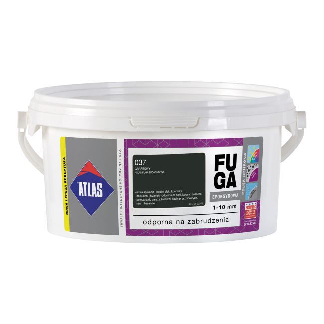 Fuga epoksydowa Atlas 037 grafitowy 2 kg