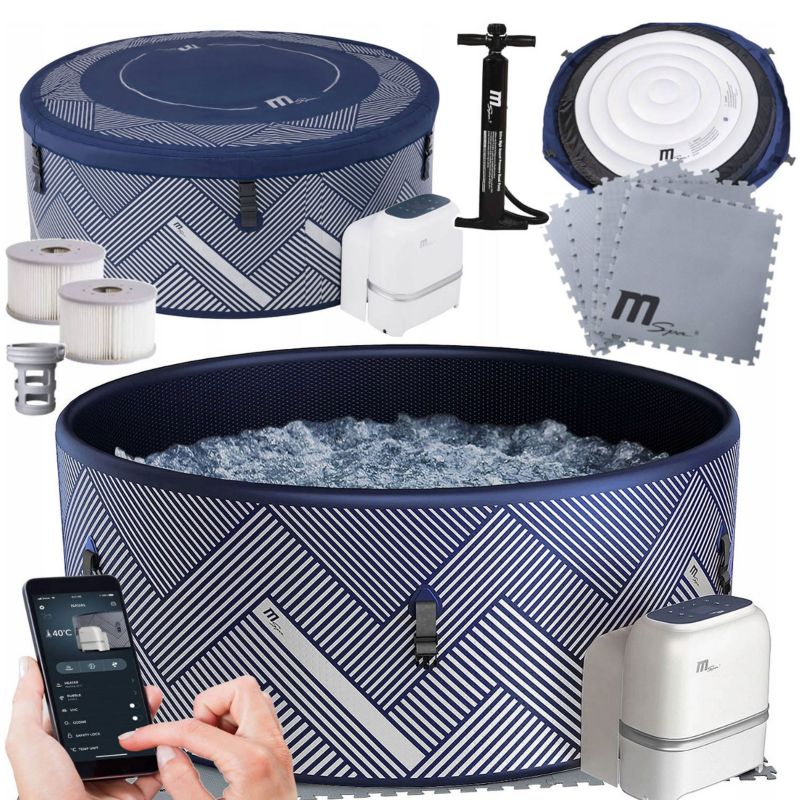 Basen z hydromasażem mSpa Naval 6os SPA dmuchane ogrodowe 930l 1 szt.