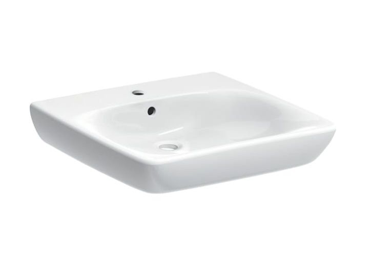 Umywalka dla niepełnosprawnych Geberit Selnova Comfort z przelewem z otworem na baterię 501.461.00.7 1 szt.