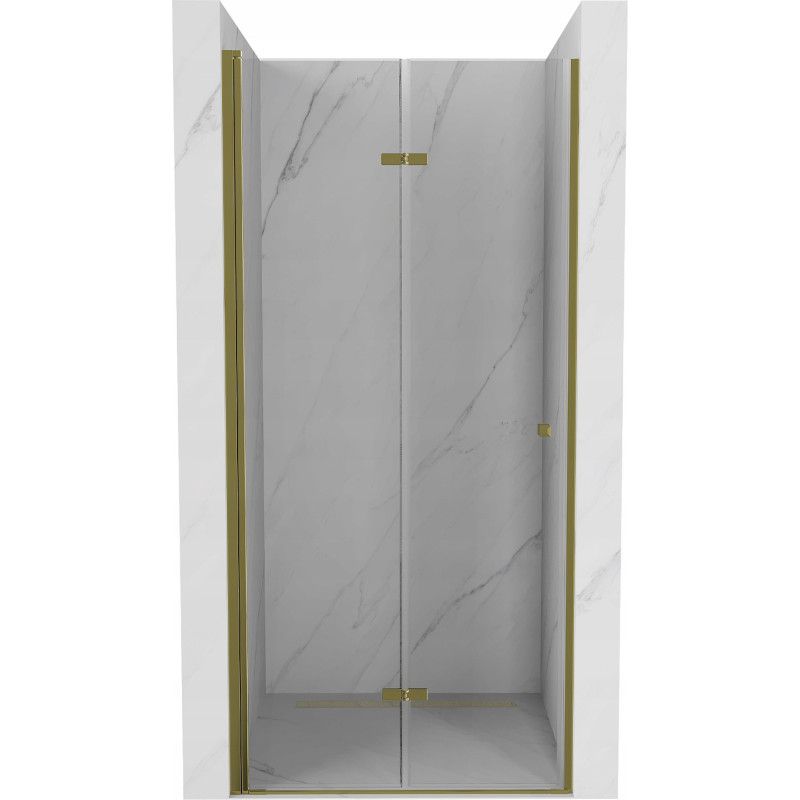 Drzwi prysznicowe składane Mexen Lima złote 90 cm 1 szt.