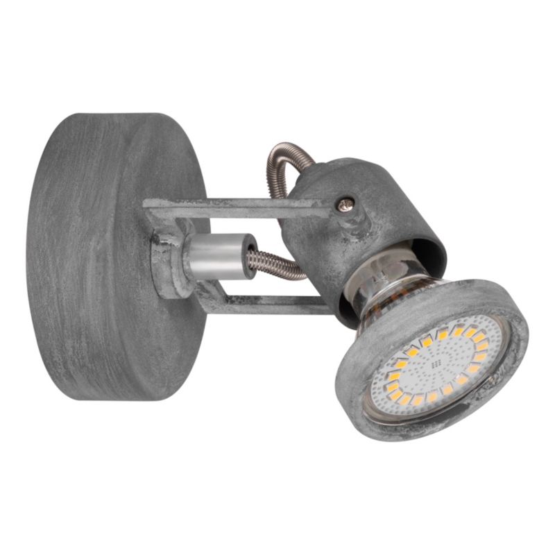 Kinkiet SPOT Light 1xGU10 Max.50W Szary Beton, Nowoczesny Styl od Polskiego Producenta, 1 szt.
