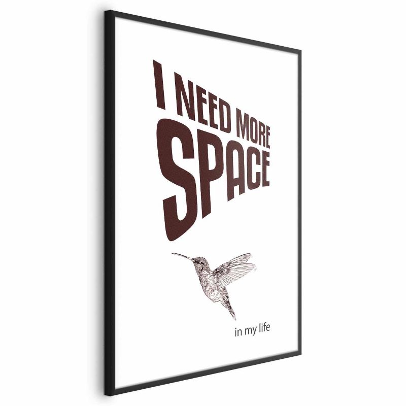 Plakat Artgeist More Space 21x30 cm z ramą czarną 1 szt