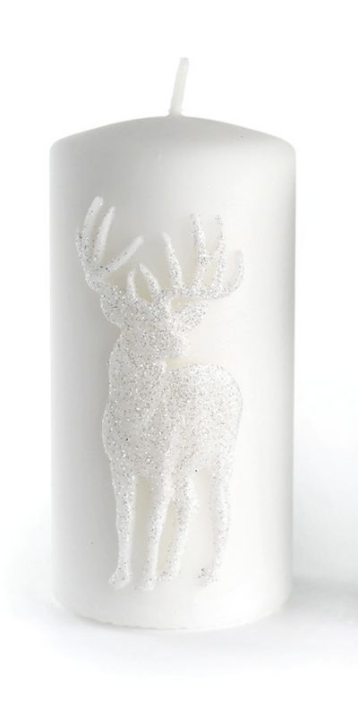 Świeca MONDEX JELEŃ 70 x 100 x 70 mm Biały 1 szt.