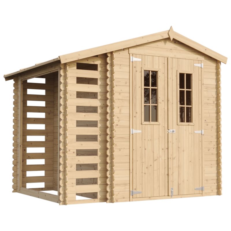 Drewniany domek ogrodowy Timbela 4,47 m² M386C drewno naturalne, grubość deski 19 mm, 1 szt.