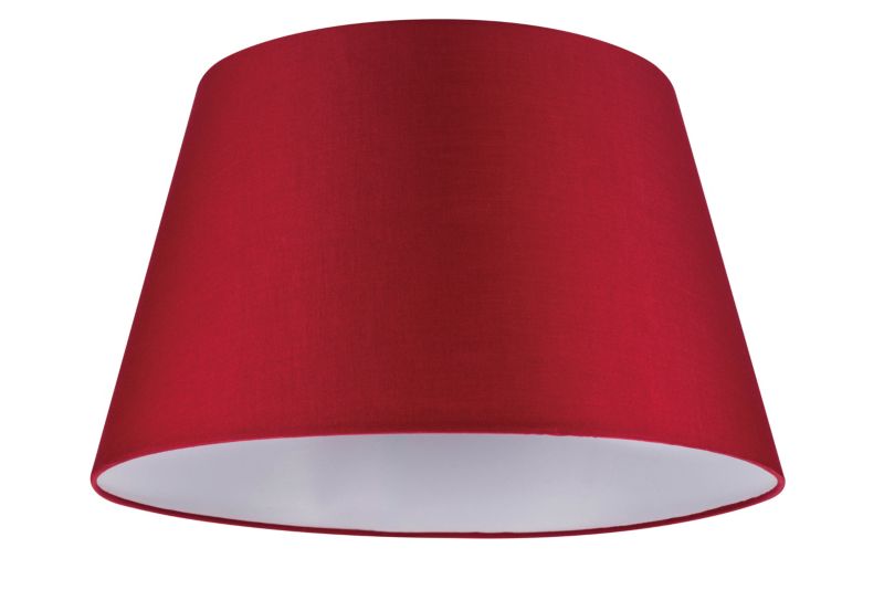 Abażur stożkowy GoodHome Lokombi XL czerwony