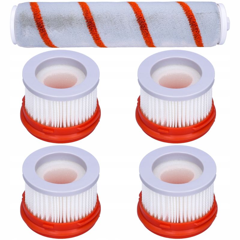 Filtry do odkurzacza, HEPA, zmywalne, 4szt, szczotka, 1szt, zamienniki do Xiaomi Dreame V9 V10 XR V11, zestaw 5szt