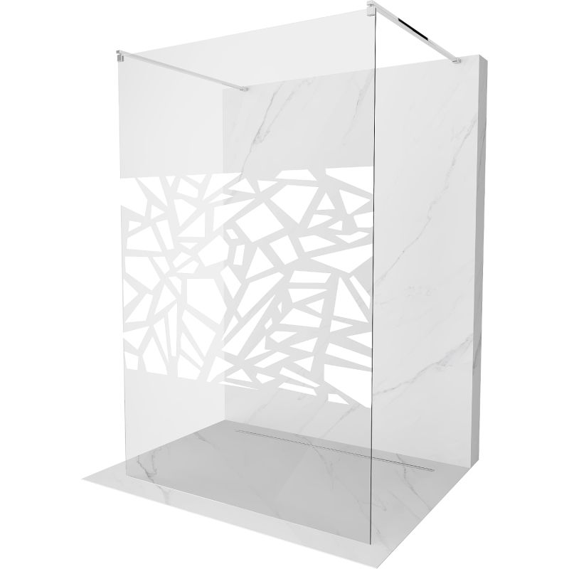 Ścianka prysznicowa Mexen Kioto biały wzór 130x200 cm 800-130-002-01-85 1 szt.