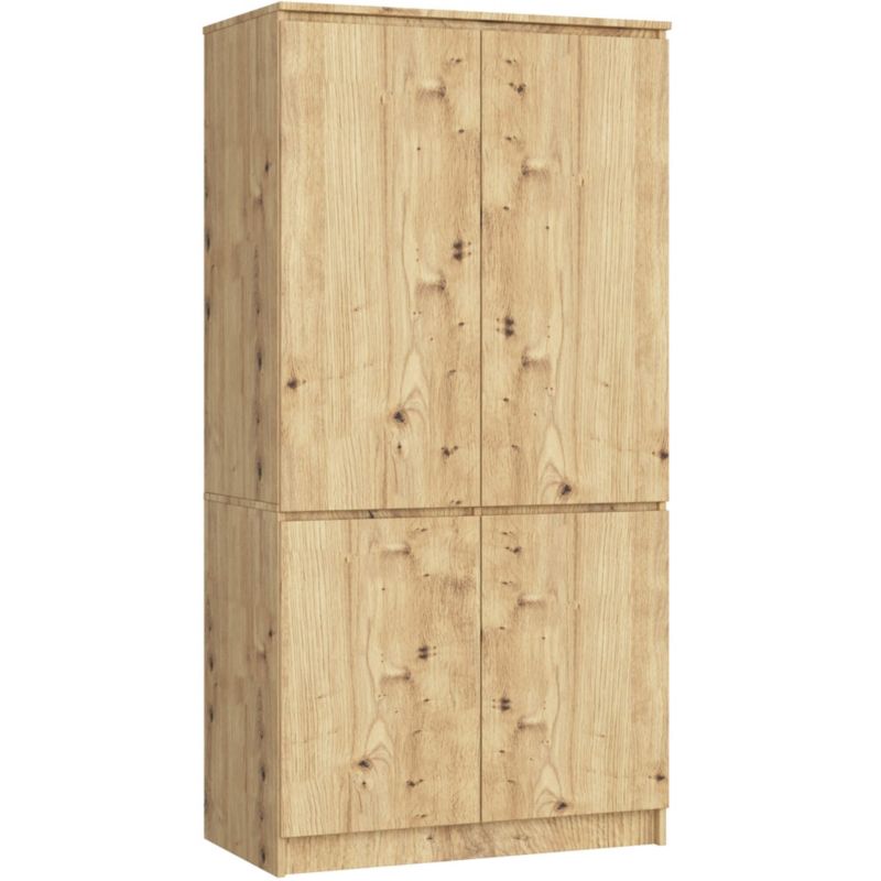 Szafa Akord S90 4 drzwi Dąb Artisan 90x51x180 cm 1szt.