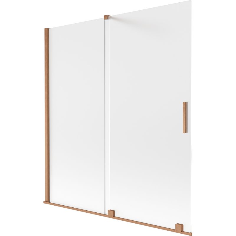 Parawan nawannowy rozsuwany Mexen Velar szron 150x150 cm 1 szt.