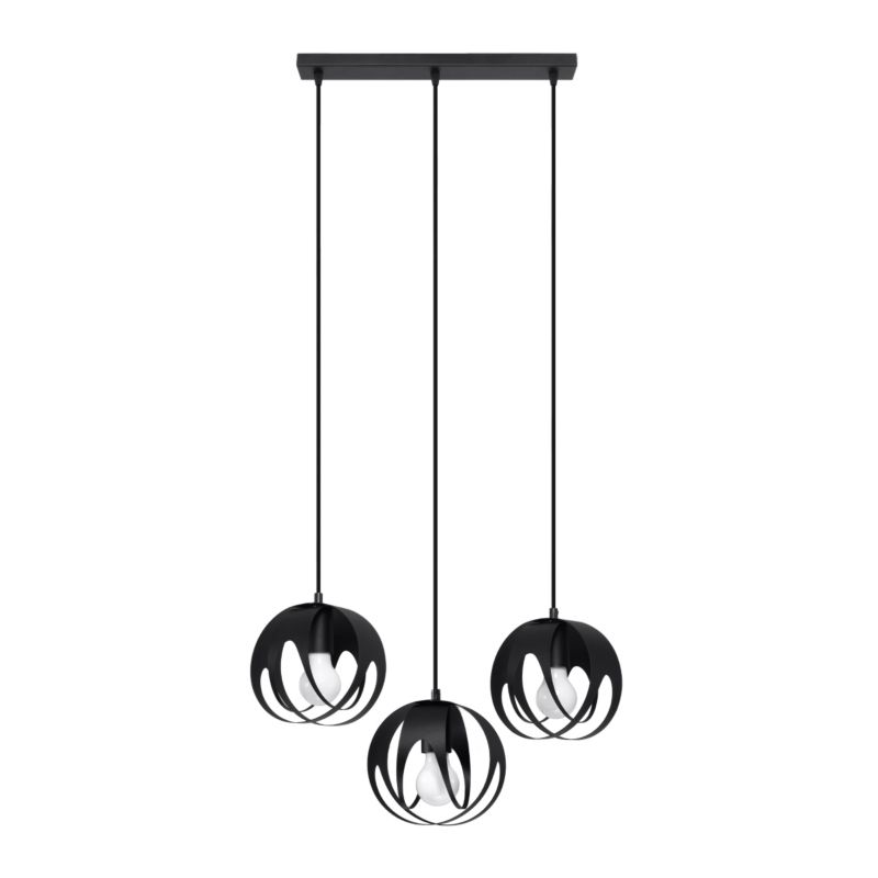 Lampa wisząca Sollux Lighting TULOS 3L czarna 1 szt.
