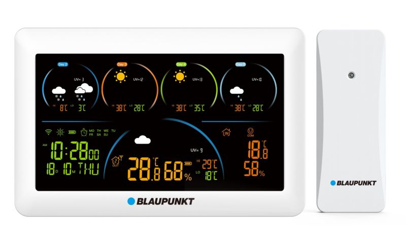 Stacja pogodowa Blaupunkt z aplikacją TUYA WS50WH APP 1 szt.