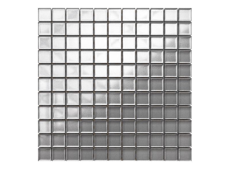 Mozaika szklana Ilcom srebrna silver metallic 30x30cm 1 szt.