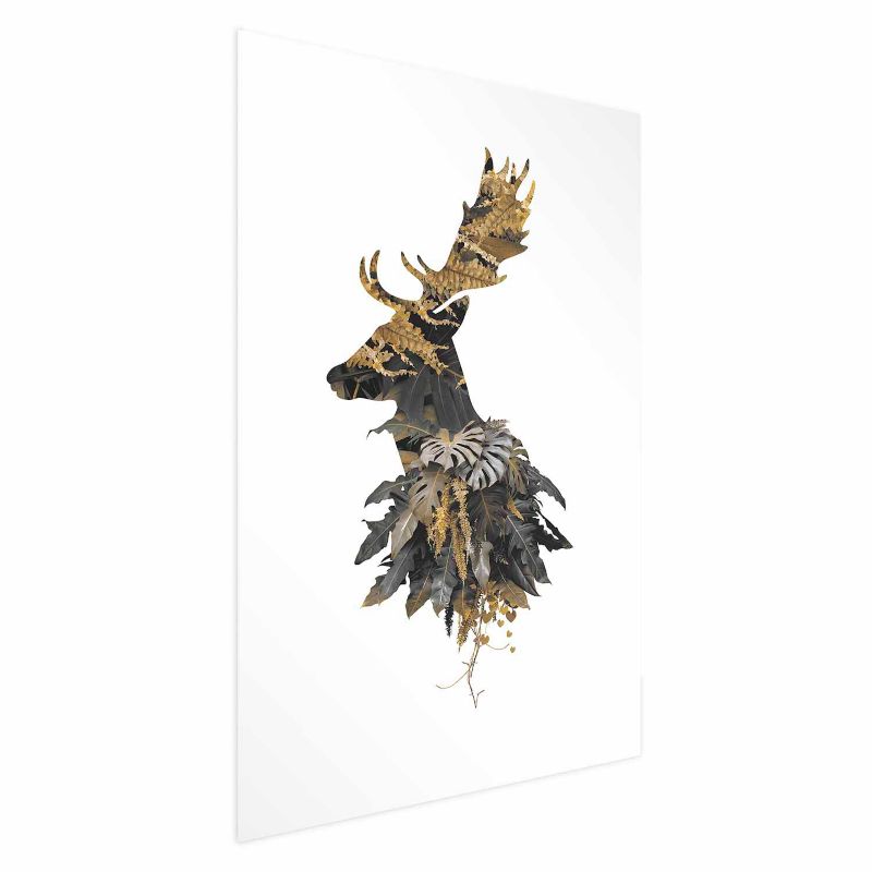 Plakat Artgeist Leśny jeleń 60x90 cm bez ramy 1 szt