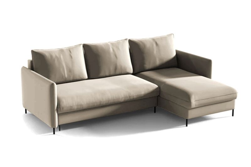 Narożnik Bettso Belis 216 x 165 cm z funkcją spania ciemny beż 1szt.