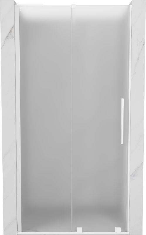 Drzwi prysznicowe Mexen Velar szron białe 90 cm 1 szt.