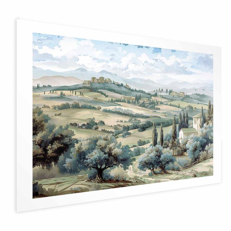 Plakat Artgeist Pejzaż z polami 90x60 cm bez ramy 1 szt