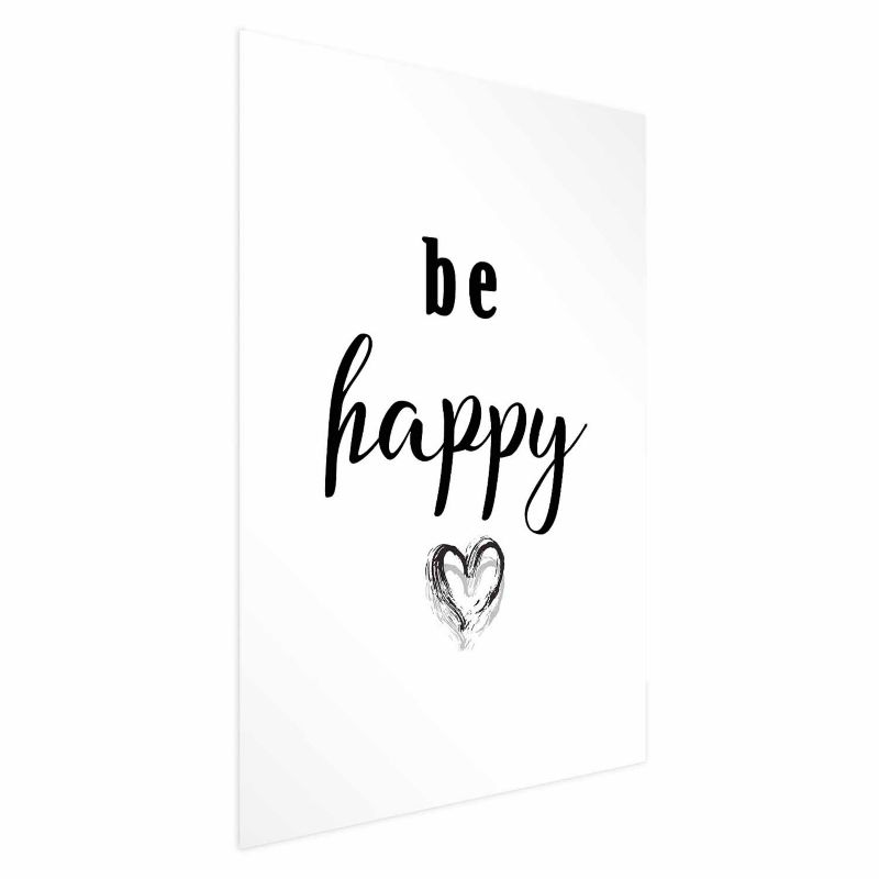 Plakat Artgeist Be happy 29,7x42 cm bez ramy 1 szt