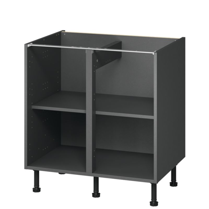 Korpus szafki kuchennejdolnej GoodHome Caraway 80 cm szary