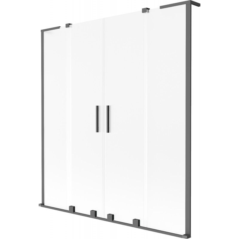 Parawan nawannowy Mexen Velar L szron gun metal 150x150 cm 1 szt.