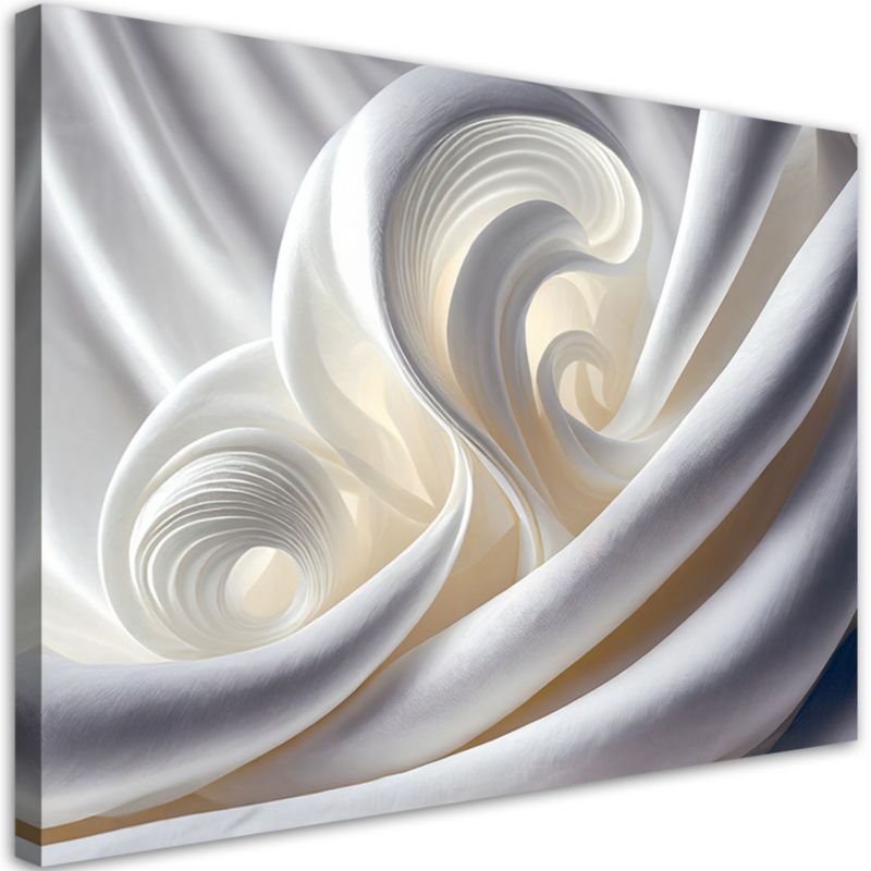 Obraz do salonu sypialni Feeby Biała Abstrakcja efekt 3D 120x80 cm 1szt