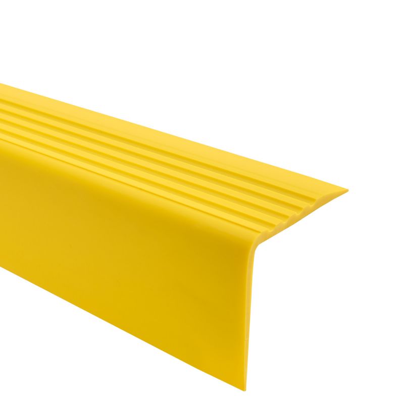 Profil schodowy PCV 52x40mm, QUEST, antypoślizgowy nosek schodowy, RGP, żółty, 1.5m