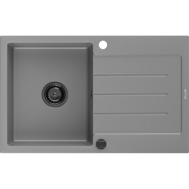 Zlewozmywak wpuszczany Mexen Bruno 1-komorowy szary 795x495 mm 1 szt.