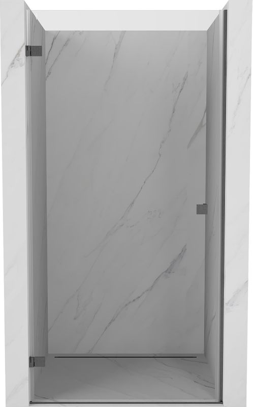 Drzwi prysznicowe uchylne Mexen Lunar-B gun gray szczotkowany 90 cm 1 szt.