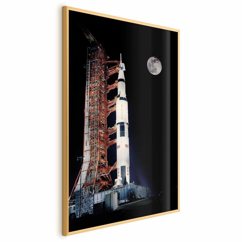 Plakat Artgeist Cel podróży 60x90 cm z ramą złotą 1 szt